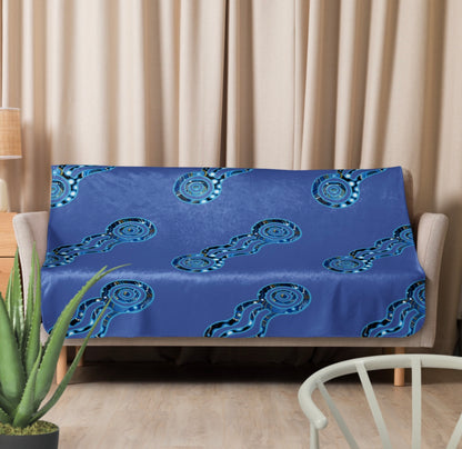 water hole Sherpa blanket