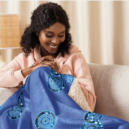 water hole Sherpa blanket