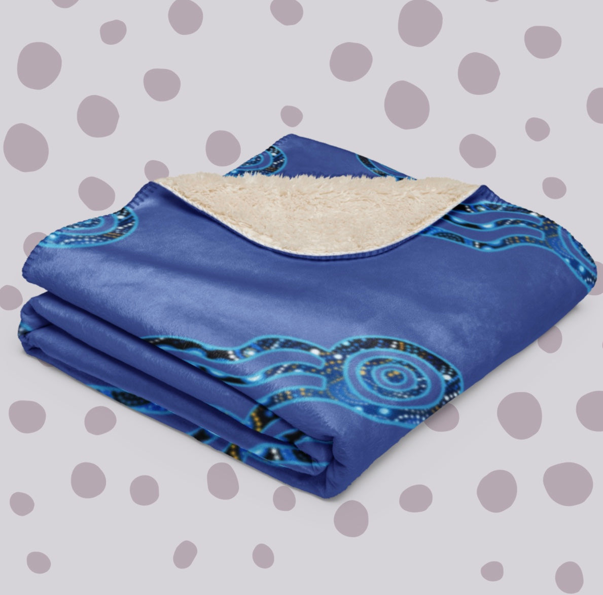 water hole Sherpa blanket