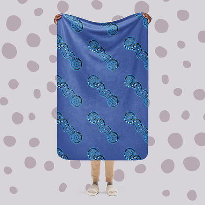 water hole Sherpa blanket